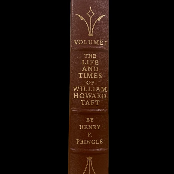 Easton Press “THE LIFE AND TIMES OF WILLIAM H TAFT” LEATHER BOOK 22ktGOLD INLAID - Picture 3 of 11